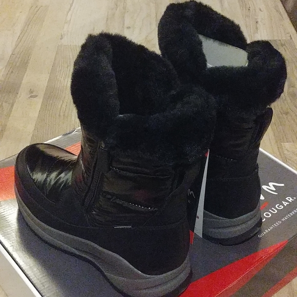 NIB Cougar Shiny Waterproof Winter Snow Rain Boots In Box - Picture 6 of 8